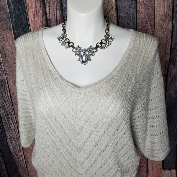 Lane Bryant Womens Plus Size 14/16 Beige Pullover - Picture 2 of 8